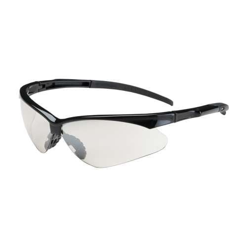 250-28-0002 Semi-Rimless Safety Glasses with Black Frame, I/O Lens and Anti-Scratch Coating