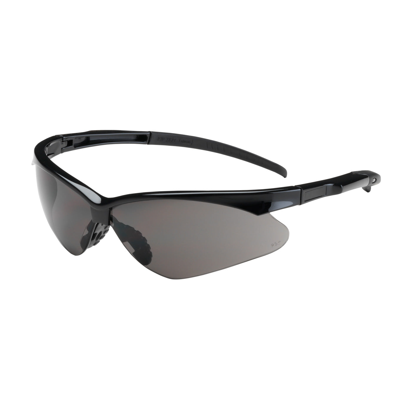 250-28-0021 Semi-Rimless Safety Glasses with Black Frame, Gray Lens and Anti-Scratch / Anti-Fog Coating