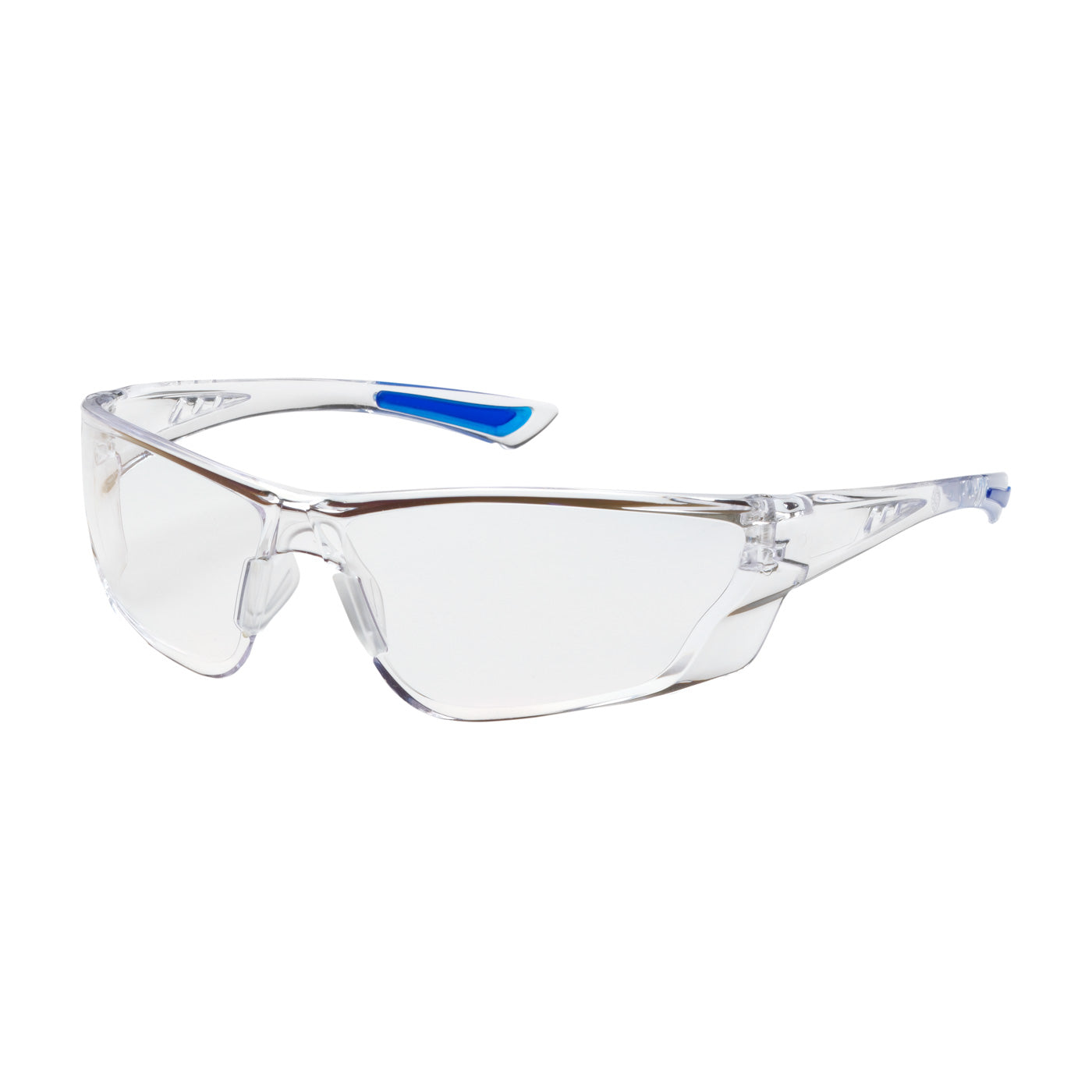 250-32-0010 Rimless Safety Glasses with Clear Temple, Clear Lens and Anti-Scratch / Anti-Reflective Coating