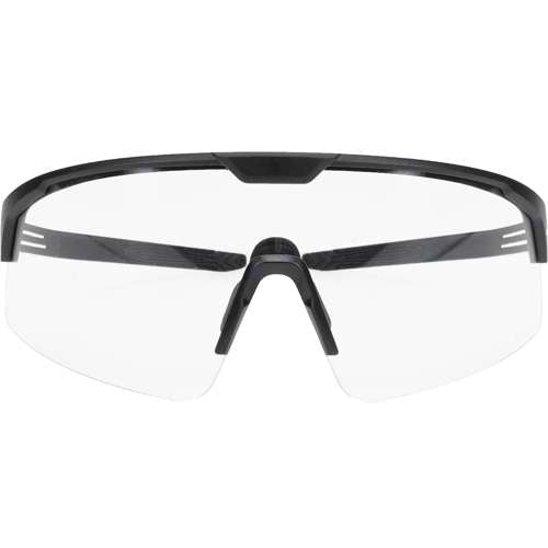 250-41-0520 Enhanced Coverage Half-Frame Safety Glasses, with Black Frame and Clear FogLess® 3Sixty™ Lens Coating