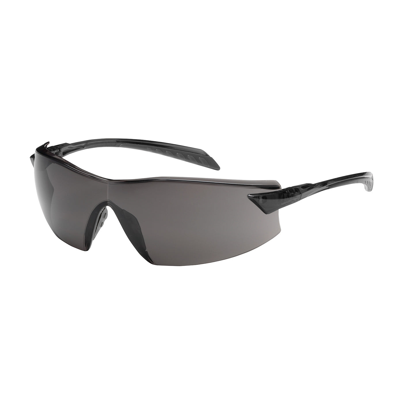 250-45-0021 Rimless Safety Glasses with Gray Temple, Gray Lens and Anti-Scratch / Anti-Fog Coating