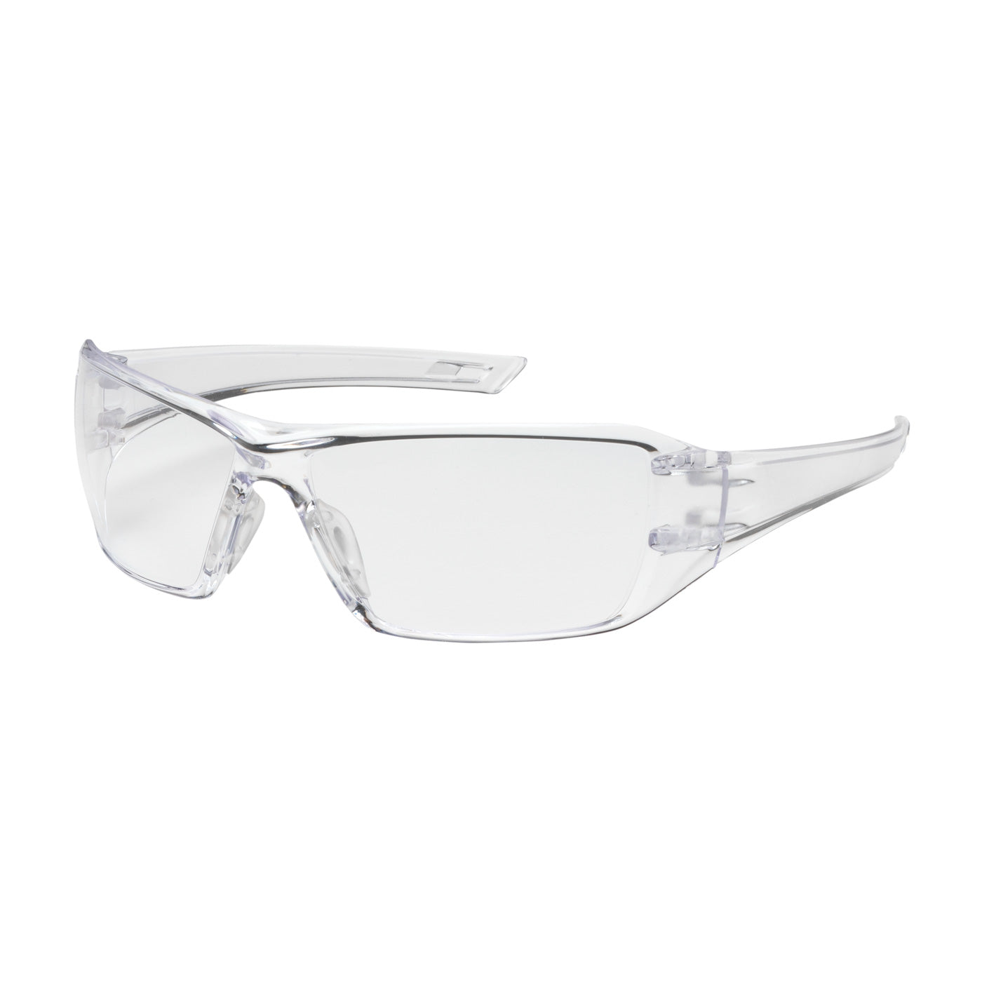 250-46-0010 Rimless Safety Glasses with Clear Temple, Clear Lens and Anti-Reflective / Anti-Scratch Coating