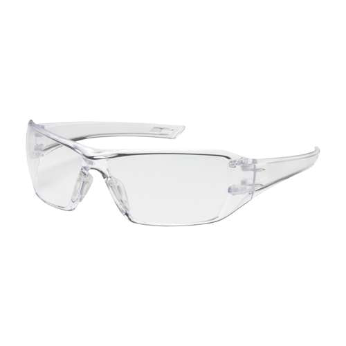 250-46-0520 Rimless Safety Glasses with Clear Temple, Clear Lens and Anti-Scratch / FogLess® 3Sixty™ Coating