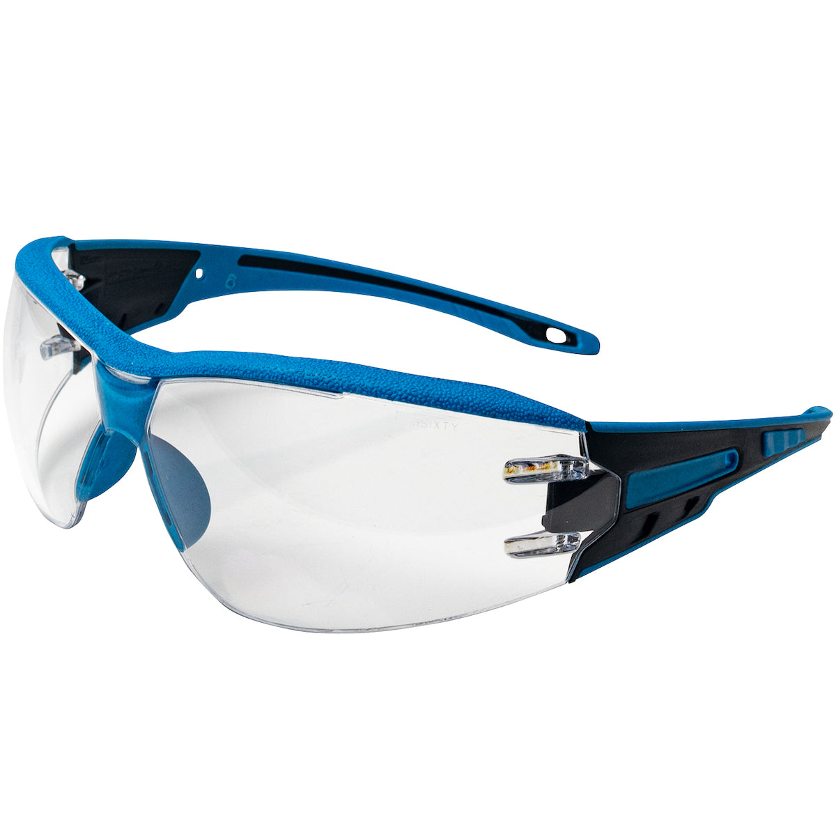 250-46-D520 Metal Detectable Rimless Safety Glasses with Clear Lens and Anti-Scratch / Fogless® 3Sixty™ Coating