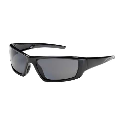 250-47-0041 Full Frame Safety Glasses with Black Frame, Polarized Gray Lens and Anti-Scratch / Anti-Fog Coating