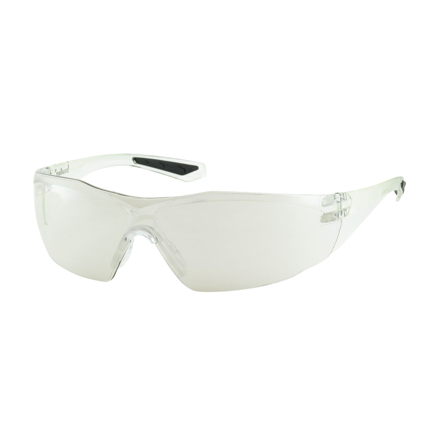 250-49-0022 Rimless Safety Glasses with Clear Temple, I/O Lens and Anti-Scratch / Anti-Fog Coating