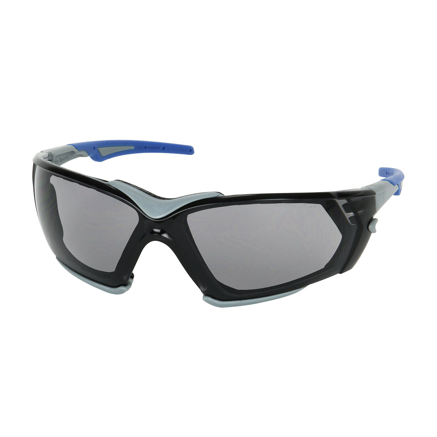 250-54-0551 Rimless Safety Glasses with Gray Frame, Light Gray Lens, Foam Padding and Anti-Scratch/ FogLess® 3Sixty™ Coating