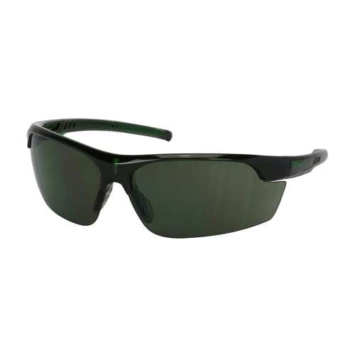 250-58-0521 Semi-Rimless Safety Glasses with Green Frame, Green Lens and FogLess® 3Sixty™ Coating