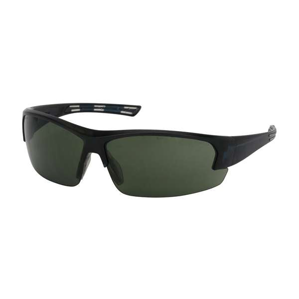 250-59-0521 Semi-Rimless Safety Glasses with Dark Blue Frame, Green Lens and FogLess® 3Sixty™ Coating