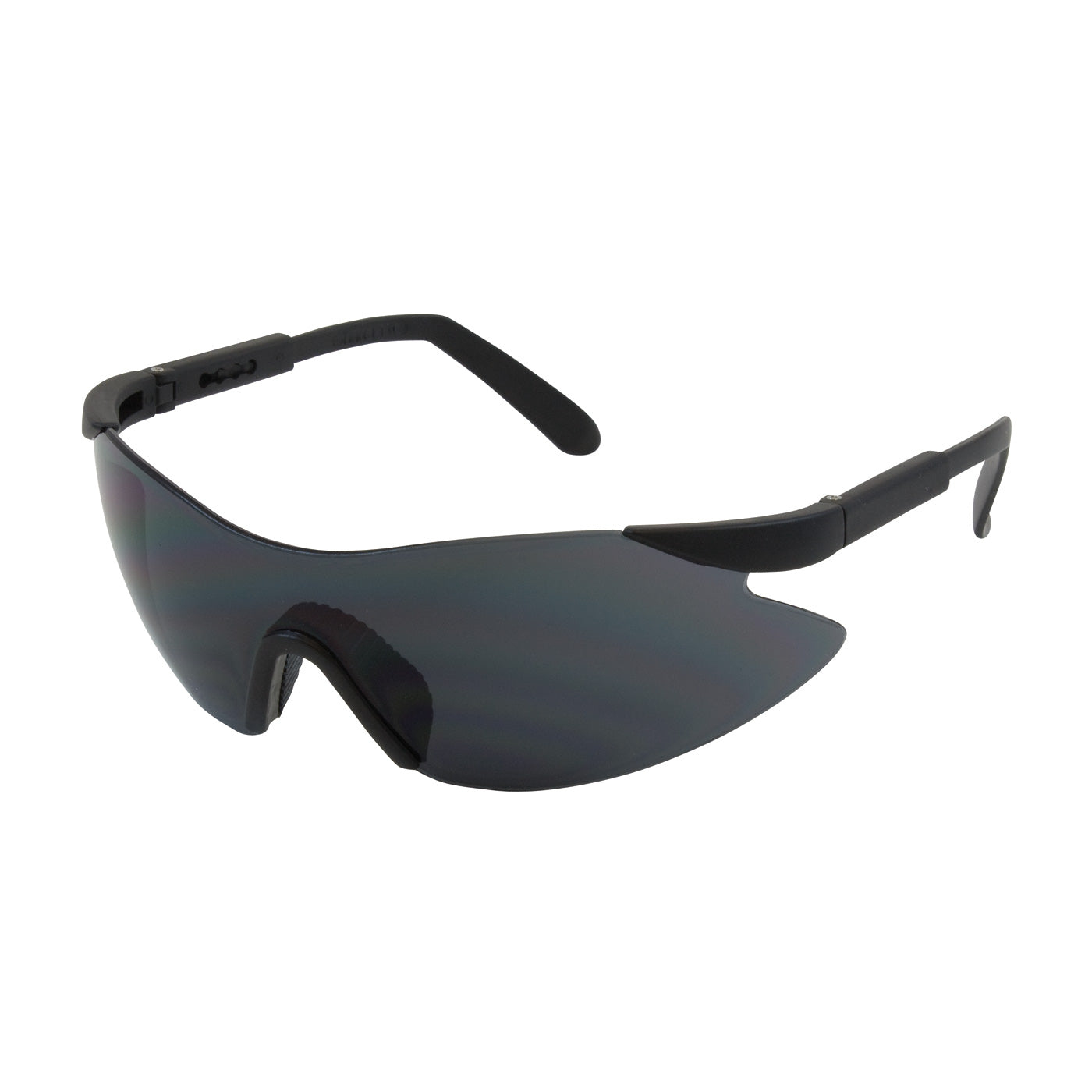 250-92-0001 Rimless Safety Glasses with Black Temple, Gray Lens and Anti-Scratch Coating