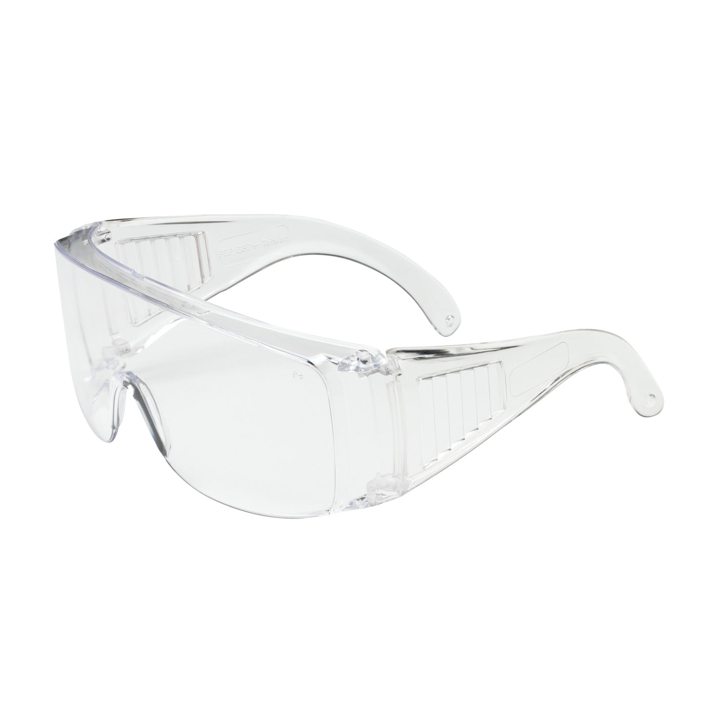 250-99-0980 OTG Rimless Safety Glasses with Clear Temple and Clear Lens