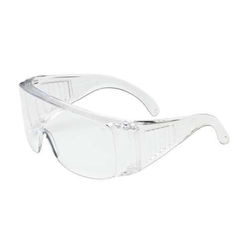 250-99-0980 OTG Rimless Safety Glasses with Clear Temple and Clear Lens
