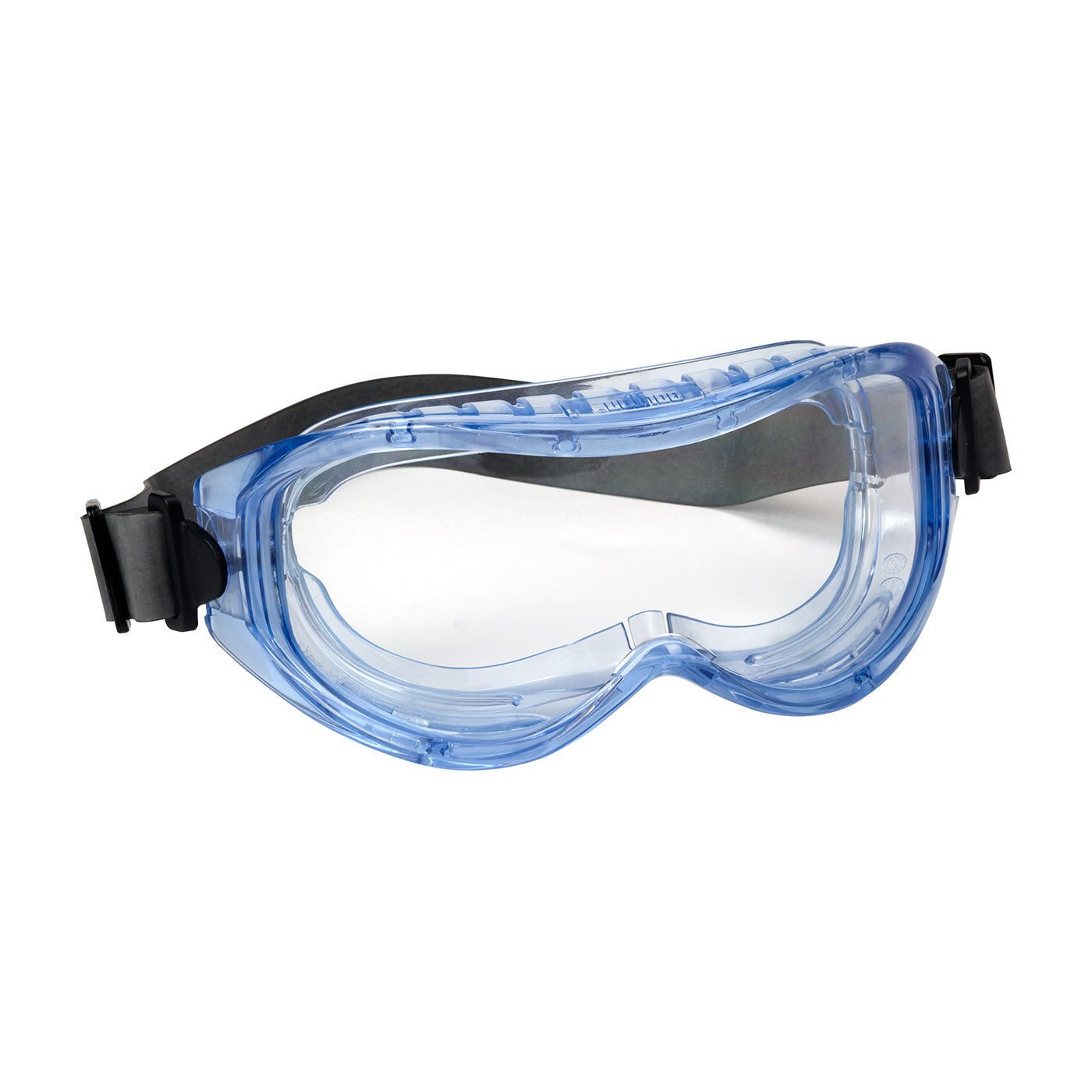 251-5300-400-RHB Indirect Vent Goggle with Light Blue Body, Clear Lens and Anti-Scratch / Anti-Fog Coating - Neoprene Strap