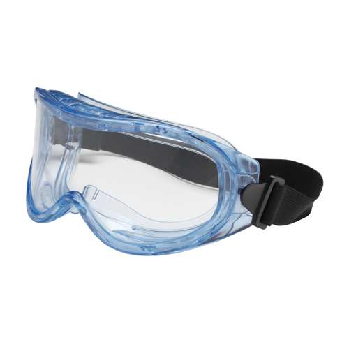 251-5300-400 Indirect Vent Goggle with Light Blue Body, Clear Lens and Anti-Scratch / Anti-Fog Coating