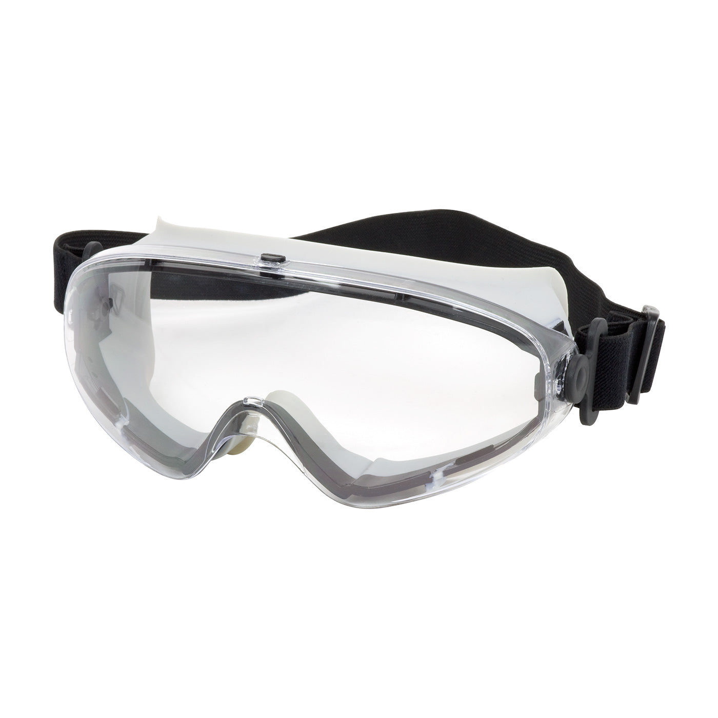 251-80-0020 Indirect Vent Goggle with Light Gray Body, Clear Lens and Anti-Scratch / Anti-Fog Coating - Non-Latex Strap