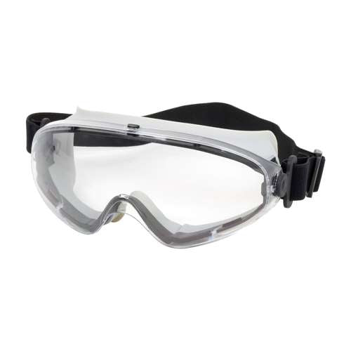 251-80-0020 Indirect Vent Goggle with Light Gray Body, Clear Lens and Anti-Scratch / Anti-Fog Coating - Non-Latex Strap