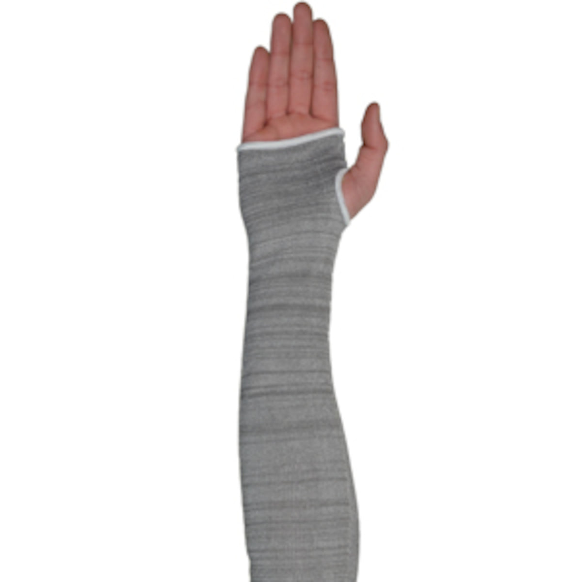 25DGT4 Seamless Knit HPPE Steel/Spun Dyneema Sleeve with Elastic Cuff and Opening - 100% Silicone Free
