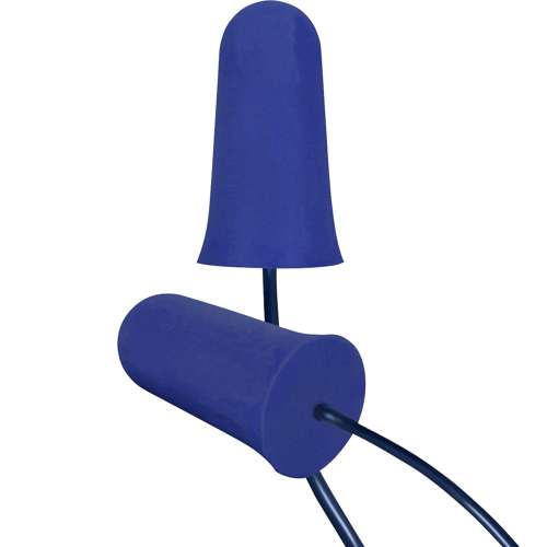 267-HPF910D Metal Detectable Soft Polyurethane Foam Corded Ear Plugs - NRR 33