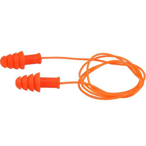 267-HPR400C Reusable TPR Corded Ear Plugs - NRR 27 / SNR 33
