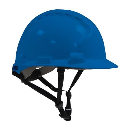 280-AHS240 Type II Linesman Safety Helmet with HDPE Shell, EPS Impact Liner, Polyester Suspension, Wheel Ratchet Adjustment and 4-Point Chin Strap
