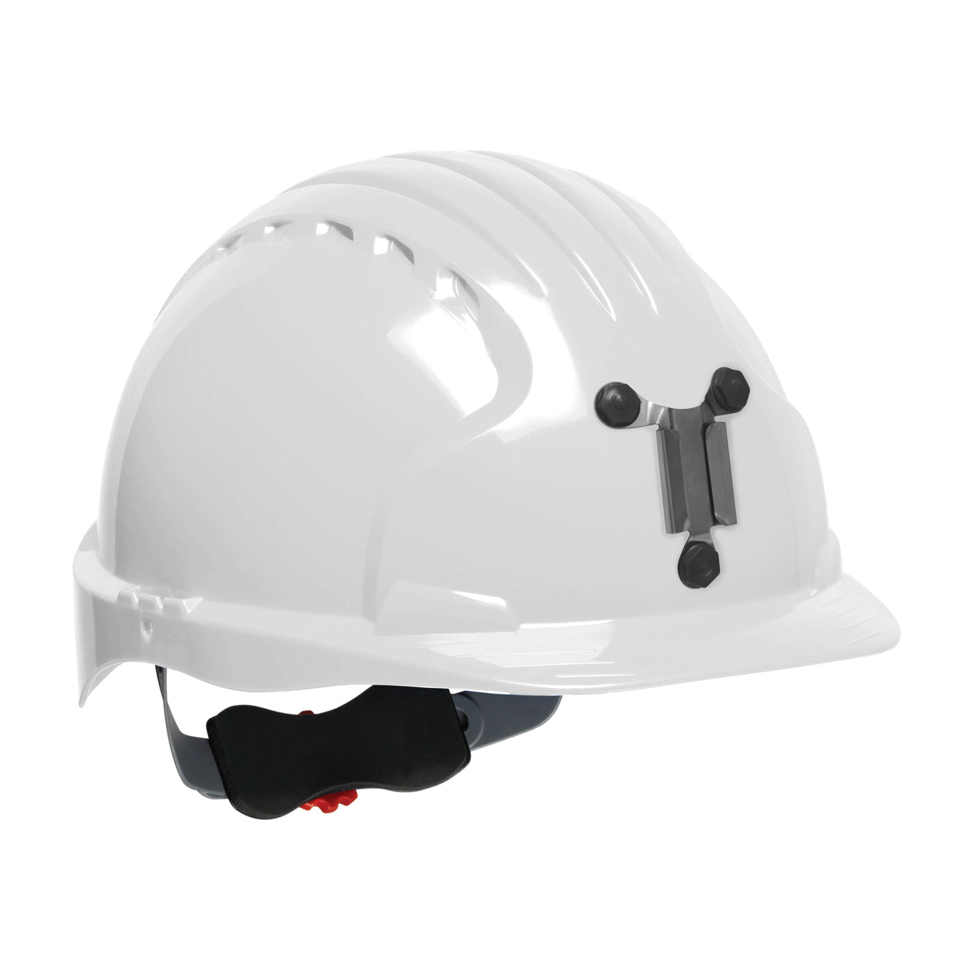 280-EV6151M Standard Brim Mining Hard Hat with HDPE Shell, 6-Point Polyester Suspension and Wheel Ratchet Adjustment