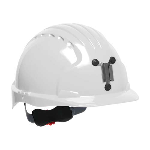 280-EV6151M Standard Brim Mining Hard Hat with HDPE Shell, 6-Point Polyester Suspension and Wheel Ratchet Adjustment