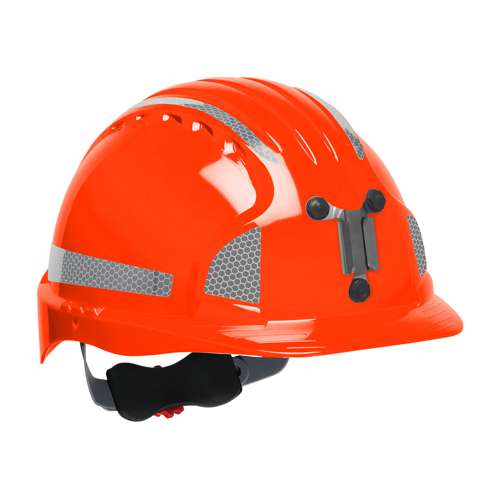 280-EV6151M Standard Brim Mining Hard Hat with HDPE Shell, 6-Point Polyester Suspension and Wheel Ratchet Adjustment