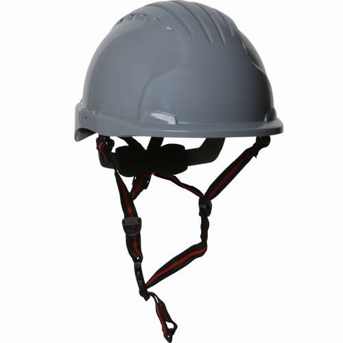 280-EV6151S-CH Short Brim Safety Helmet with HDPE Shell, 4-Point Chinstrap, 6-Point Suspension and Wheel Ratchet Adjustment