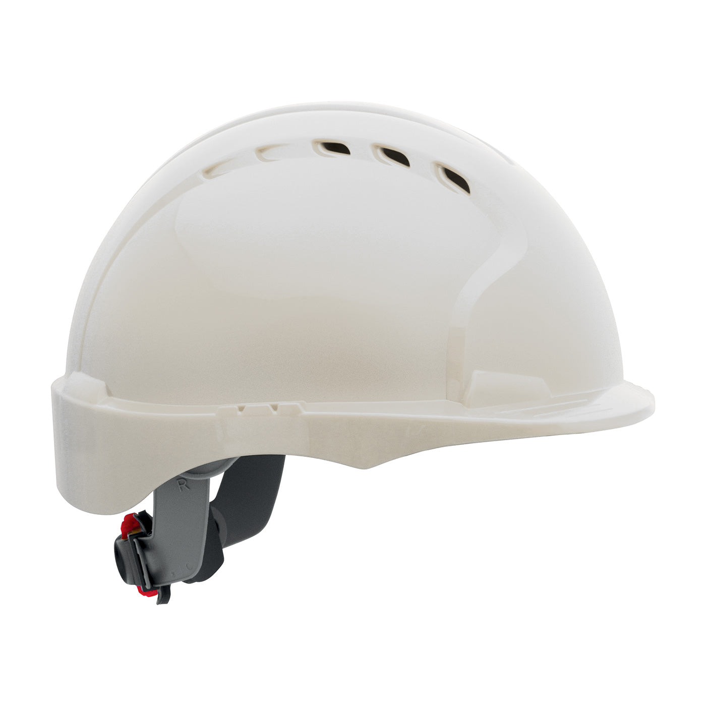 280-EV6151SV Vented, Short Brim Hard Hat with HDPE Shell, 6-Point Polyester Suspension and Wheel Ratchet Adjustment