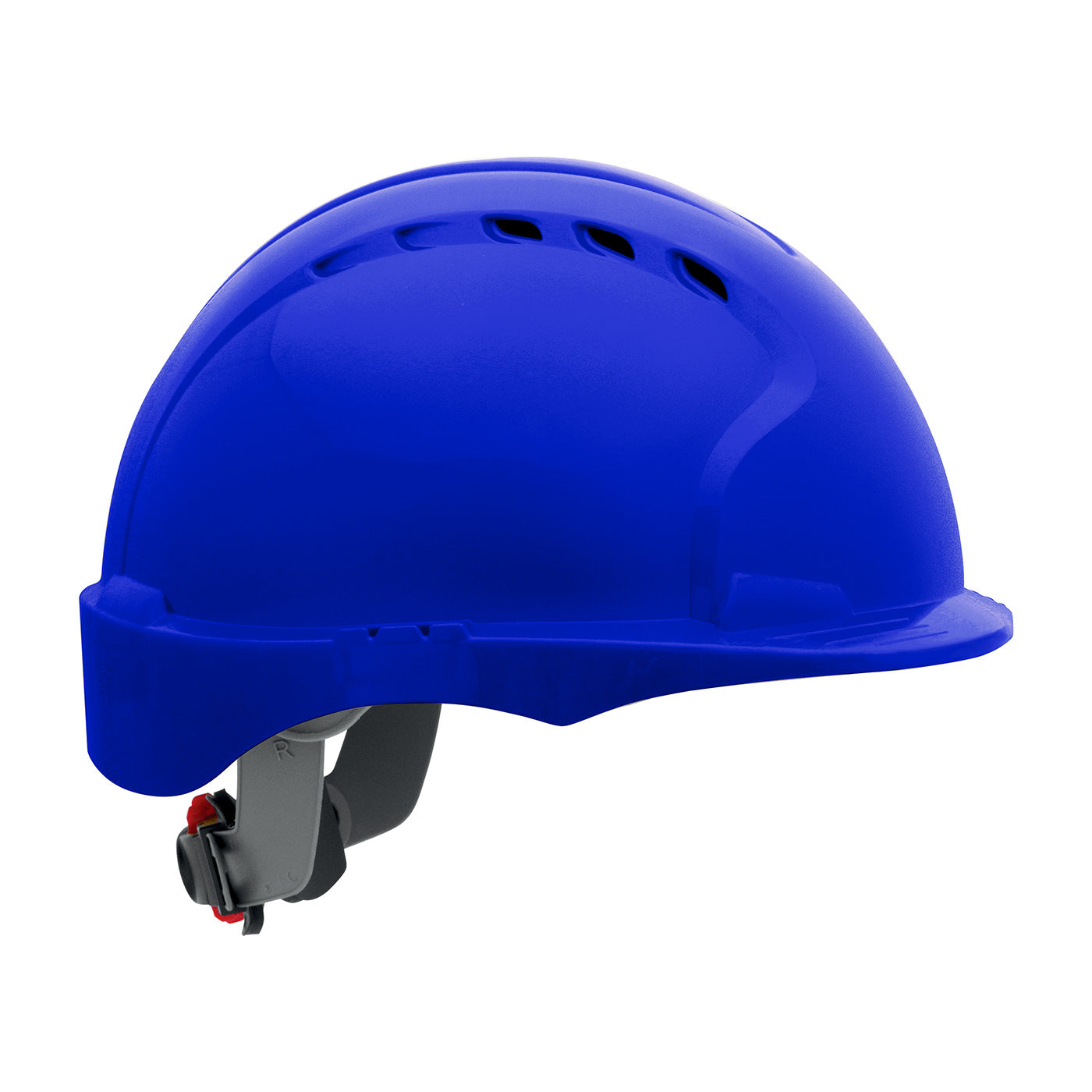 280-EV6151SV Vented, Short Brim Hard Hat with HDPE Shell, 6-Point Polyester Suspension and Wheel Ratchet Adjustment