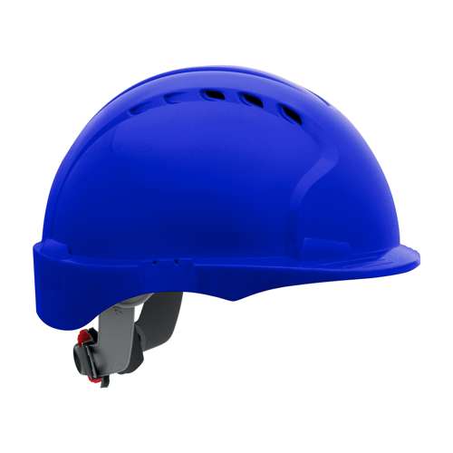 280-EV6151SV Vented, Short Brim Hard Hat with HDPE Shell, 6-Point Polyester Suspension and Wheel Ratchet Adjustment