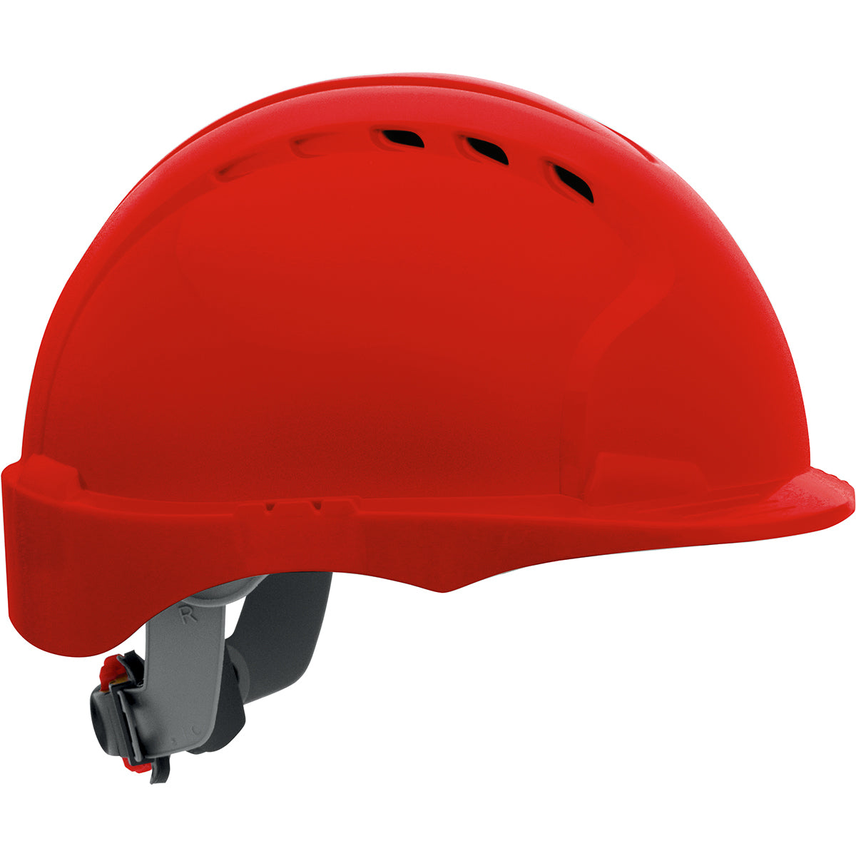 280-EV6151SV Vented, Short Brim Hard Hat with HDPE Shell, 6-Point Polyester Suspension and Wheel Ratchet Adjustment