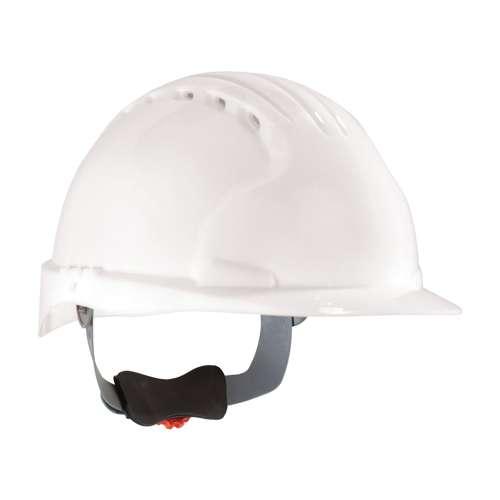 280-EV6151V Standard Brim, Vented Hard Hat with HDPE Shell, 6-Point Polyester Suspension and Wheel Ratchet Adjustment