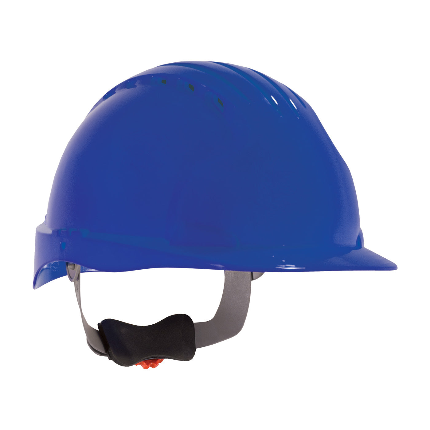 280-EV6151V Standard Brim, Vented Hard Hat with HDPE Shell, 6-Point Polyester Suspension and Wheel Ratchet Adjustment