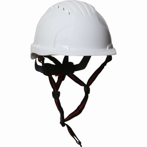 280-EV6151V-CH Vented, Cap Style Safety Helmet with HDPE Shell, 4-Point Chinstrap, 6-Point Suspension and Wheel Ratchet Adjustment