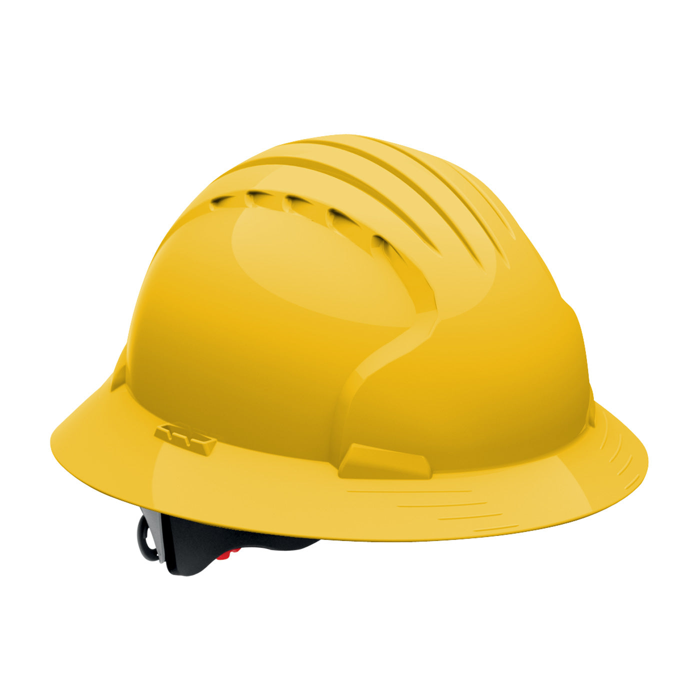 280-EV6161 Full Brim Hard Hat with HDPE Shell, 6-Point Polyester Suspension and Wheel Ratchet Adjustment