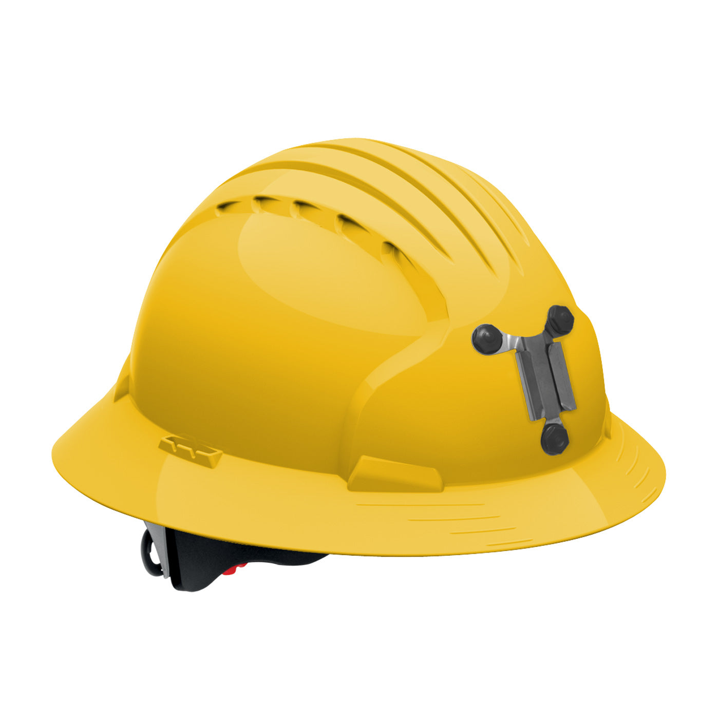 280-EV6161M Full Brim Mining Hard Hat with HDPE Shell, 6-Point Polyester Suspension and Wheel Ratchet Adjustment