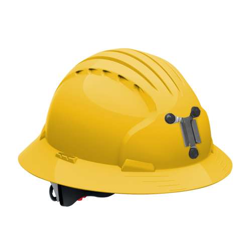 280-EV6161M Full Brim Mining Hard Hat with HDPE Shell, 6-Point Polyester Suspension and Wheel Ratchet Adjustment