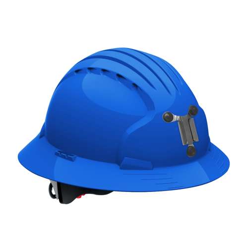 280-EV6161M Full Brim Mining Hard Hat with HDPE Shell, 6-Point Polyester Suspension and Wheel Ratchet Adjustment