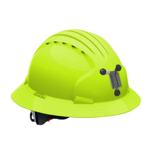 280-EV6161M Full Brim Mining Hard Hat with HDPE Shell, 6-Point Polyester Suspension and Wheel Ratchet Adjustment