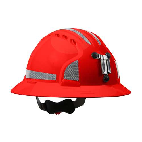 280-EV6161MCR2 Full Brim Mining Hard Hat with HDPE Shell, 6-Point Polyester Suspension, Wheel Ratchet Adjustment and CR2 Reflective Kit