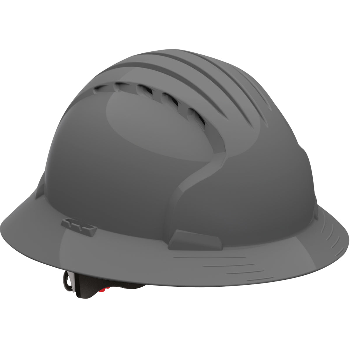280-EV6161V Vented, Full Brim Hard Hat with HDPE Shell, 6-Point Polyester Suspension and Wheel Ratchet Adjustment