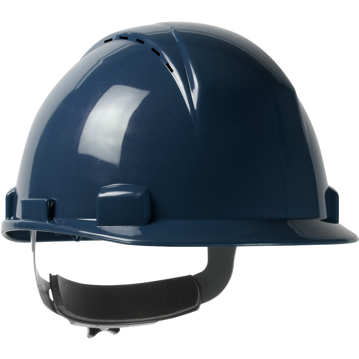 280-HP1141RSPV Short Brim, Vented, Cap Style Hard Hat with HDPE Shell, 4-Point Textile Suspension and Wheel Ratchet Adjustment