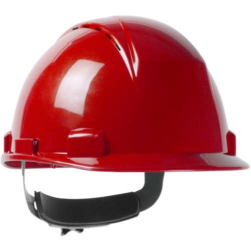 280-HP1141RSPV Short Brim, Vented, Cap Style Hard Hat with HDPE Shell, 4-Point Textile Suspension and Wheel Ratchet Adjustment