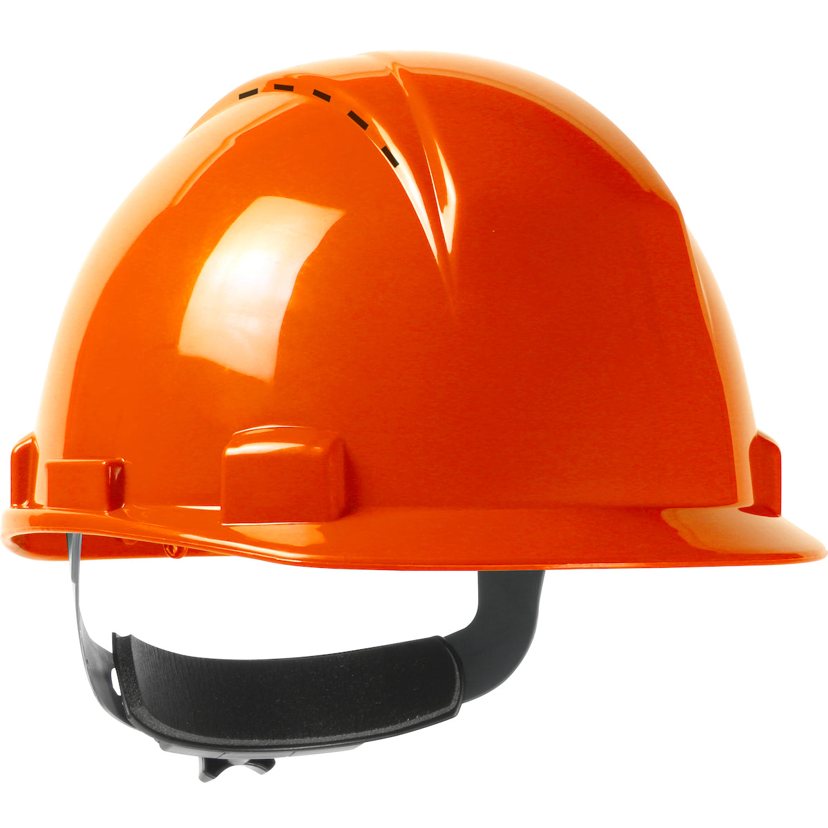 280-HP1141RSPV Short Brim, Vented, Cap Style Hard Hat with HDPE Shell, 4-Point Textile Suspension and Wheel Ratchet Adjustment