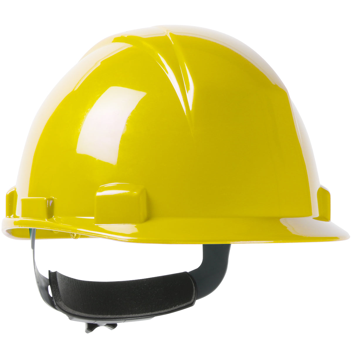 Type II, Short Brim Cap Style Hard Hat with HDPE Shell, 4-Point Textile Suspension and Wheel Ratchet Adjustment
