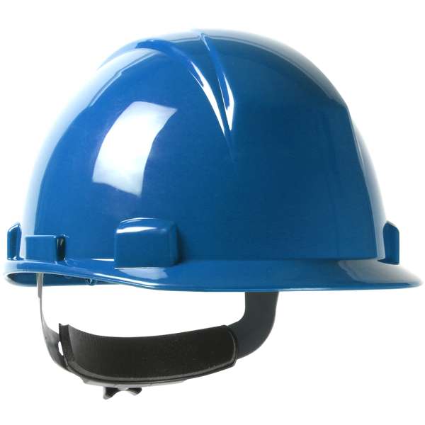 Type II, Short Brim Cap Style Hard Hat with HDPE Shell, 4-Point Textile Suspension and Wheel Ratchet Adjustment