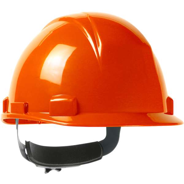 Type II, Short Brim Cap Style Hard Hat with HDPE Shell, 4-Point Textile Suspension and Wheel Ratchet Adjustment