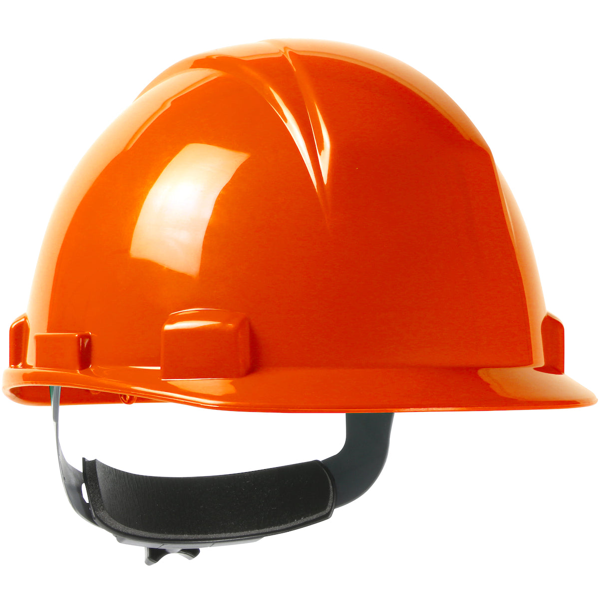 Type II, Short Brim Cap Style Hard Hat with HDPE Shell, 4-Point Textile Suspension and Wheel Ratchet Adjustment