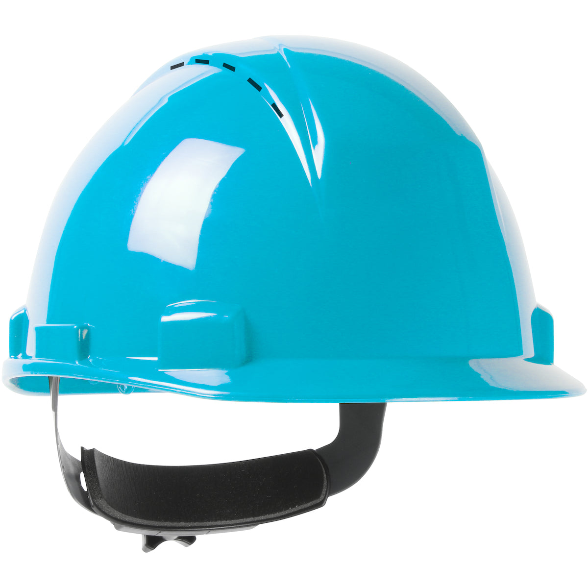 Type II, Short Brim Cap Style Hard Hat with HDPE Shell, 4-Point Textile Suspension and Wheel Ratchet Adjustment
